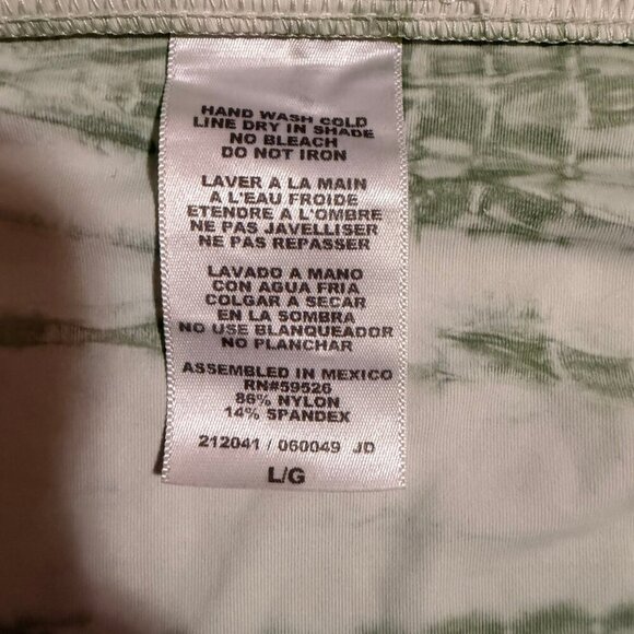 🏖️ Lucky Brand Green Marble Tie-Dye Bikini Set (Size L) - Picture 7 of 9